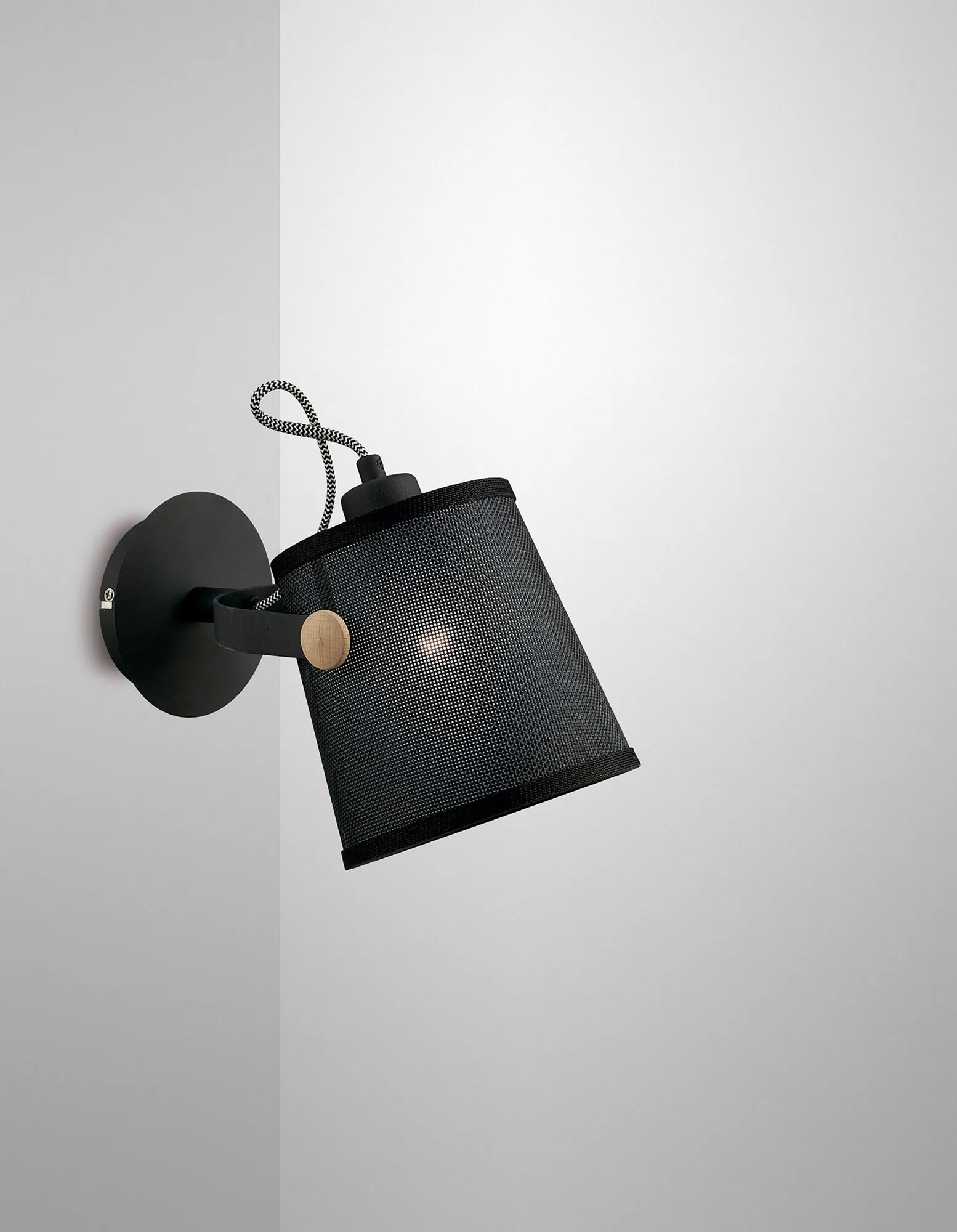 Nordica Matt Black Wall Lights Mantra Armed Wall Lights